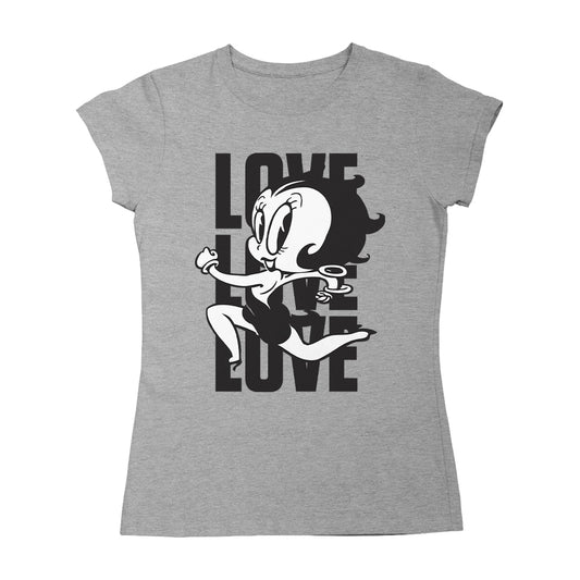 Betty Boop Running Love Love Love Women's T-Shirt