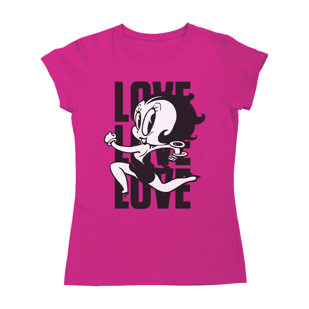 Betty Boop Running Love Love Love Women's T-Shirt