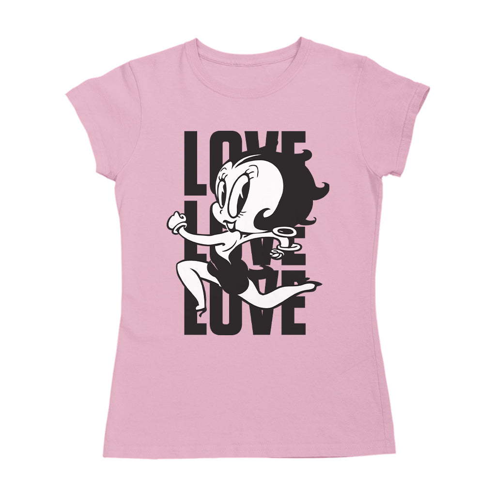 Betty Boop Running Love Love Love Women's T-Shirt