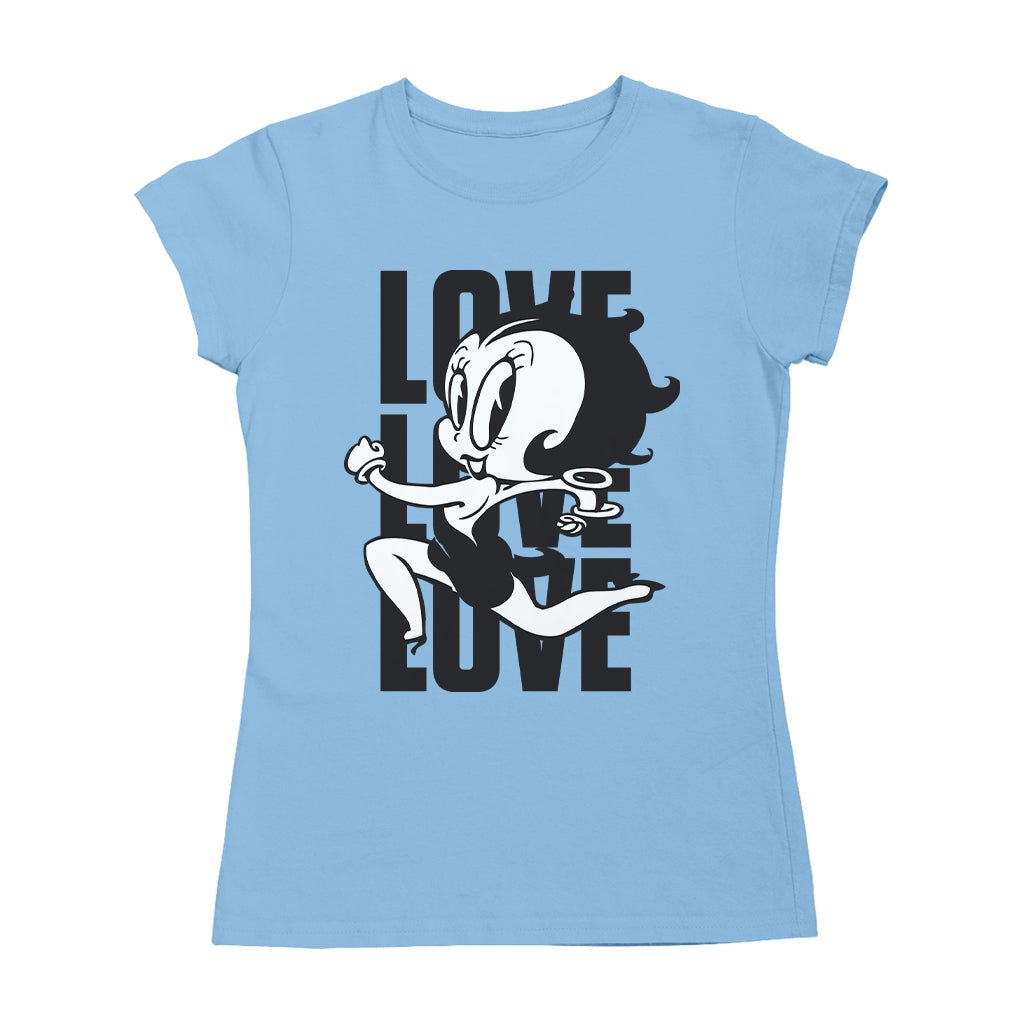 Betty Boop Running Love Love Love Women's T-Shirt