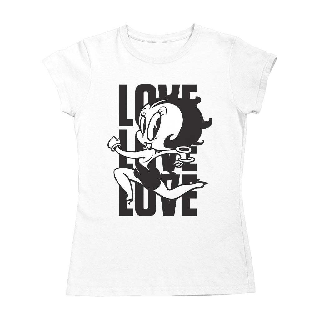 Betty Boop Running Love Love Love Women's T-Shirt