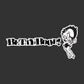 Betty Boop Black And White Text Men's Hooded Sweatshirt