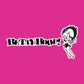 Betty Boop Black And White Text Men's Hooded Sweatshirt
