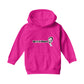 Betty Boop Black And White Text Kids Hooded Sweatshirt