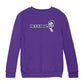 Betty Boop Black And White Text Kids Sweatshirt