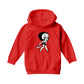 Betty Boop Handkerchief Drop Kids Hooded Sweatshirt