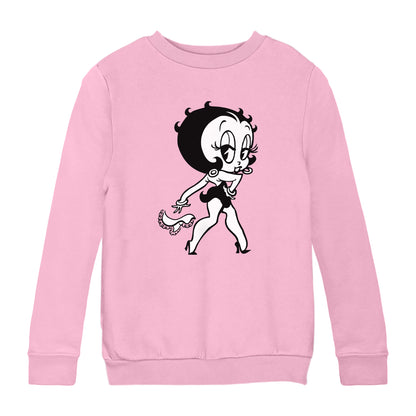 Betty Boop Handkerchief Drop Kids Sweatshirt