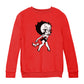 Betty Boop Handkerchief Drop Kids Sweatshirt