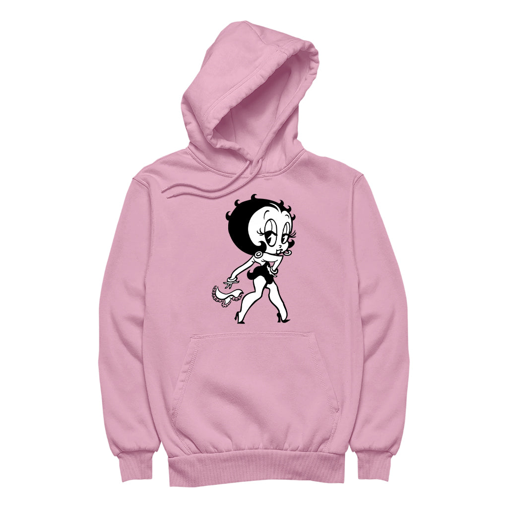 Betty Boop Handkerchief Drop Men's Hooded Sweatshirt