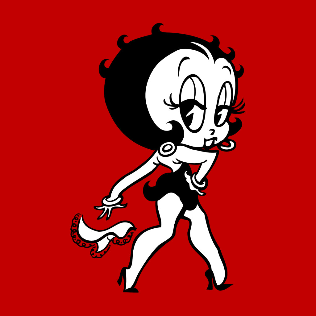 Betty Boop Handkerchief Drop Men's Hooded Sweatshirt