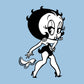 Betty Boop Handkerchief Drop Men's Hooded Sweatshirt