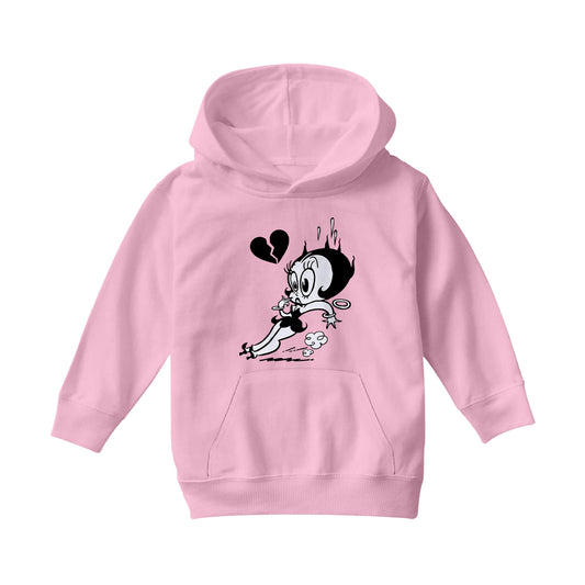 Betty Boop Heart Broken Skid Kids Hooded Sweatshirt