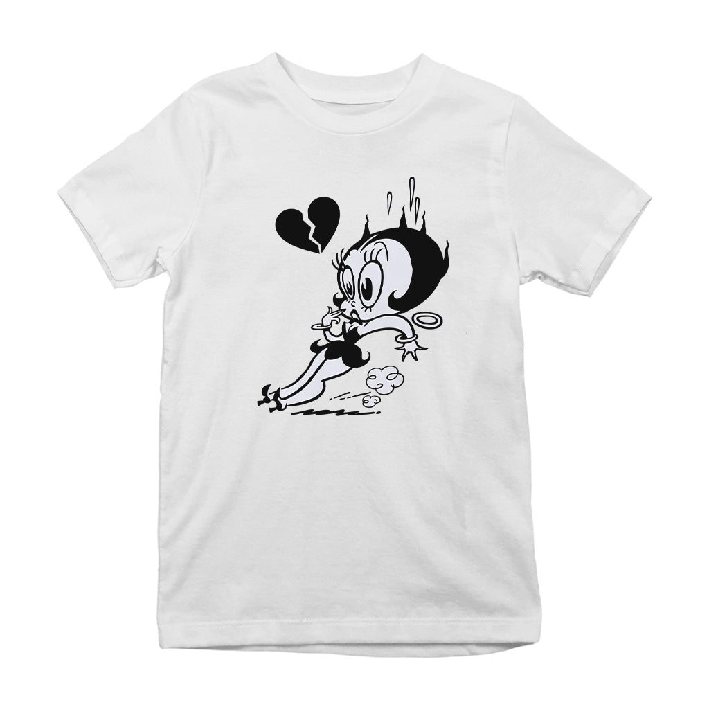 Betty Boop Heart Broken Skid Kids T-Shirt