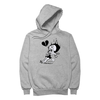 Betty Boop Heart Broken Skid Men's Hooded Sweatshirt