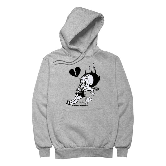 Betty Boop Heart Broken Skid Men's Hooded Sweatshirt