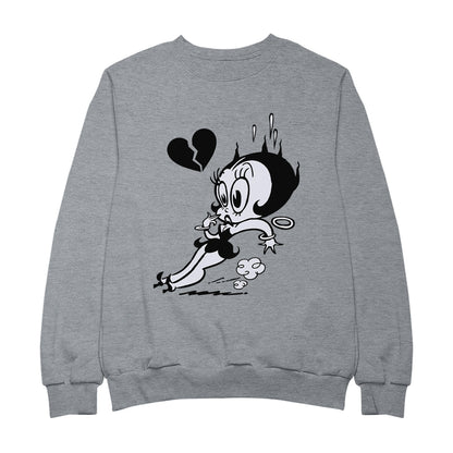 Betty Boop Heart Broken Skid Men's Sweatshirt