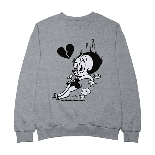 Betty Boop Heart Broken Skid Women's Sweatshirt