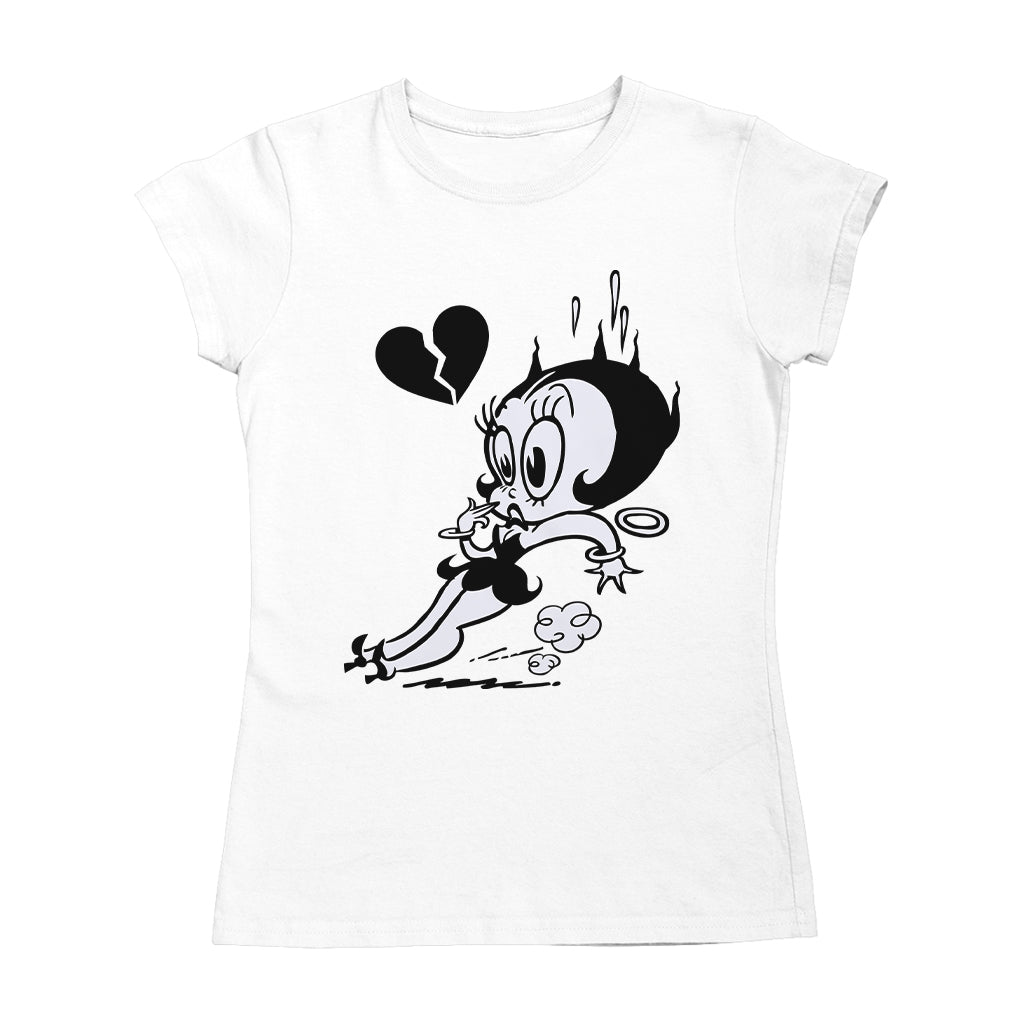 Betty Boop Heart Broken Skid Women's T-Shirt