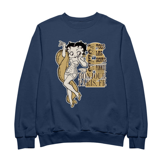 Betty Boop Bonjour Paris, FR Men's Sweatshirt