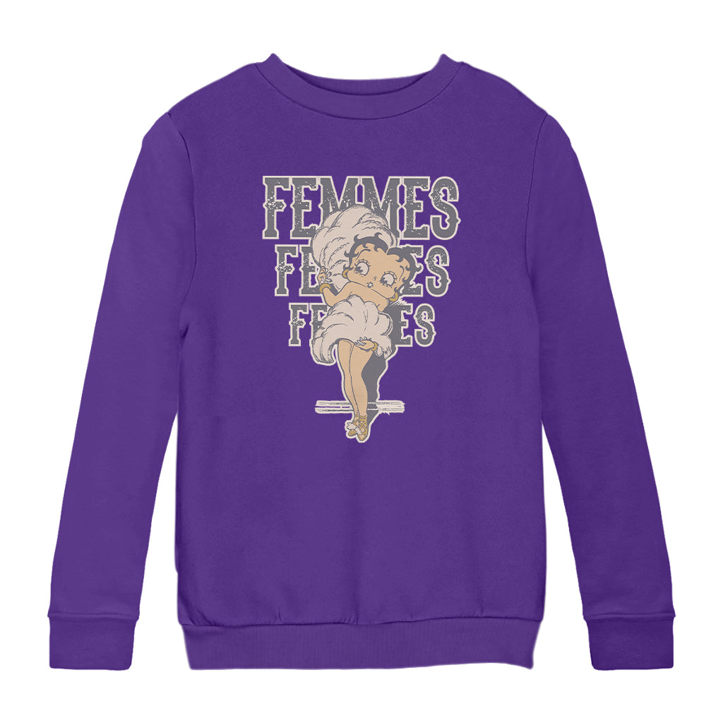 Betty Boop Femmes Fans Kids Sweatshirt