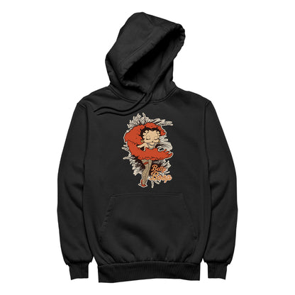 Betty Boop Fans and Feathers Men's Hooded Sweatshirt