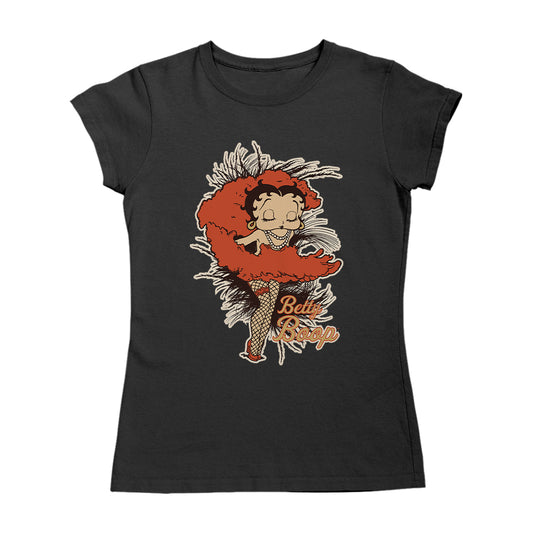 Betty Boop Fans and Feathers Women's T-Shirt