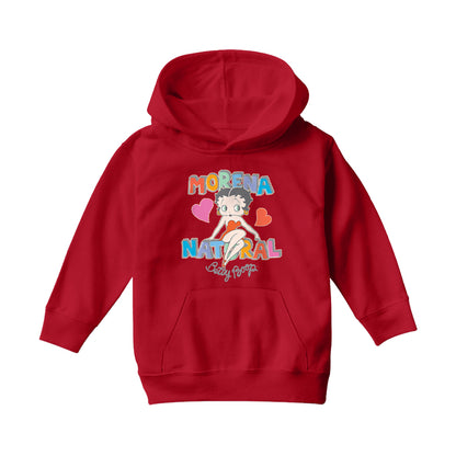 Betty Boop Morena Natural Kids Hooded Sweatshirt