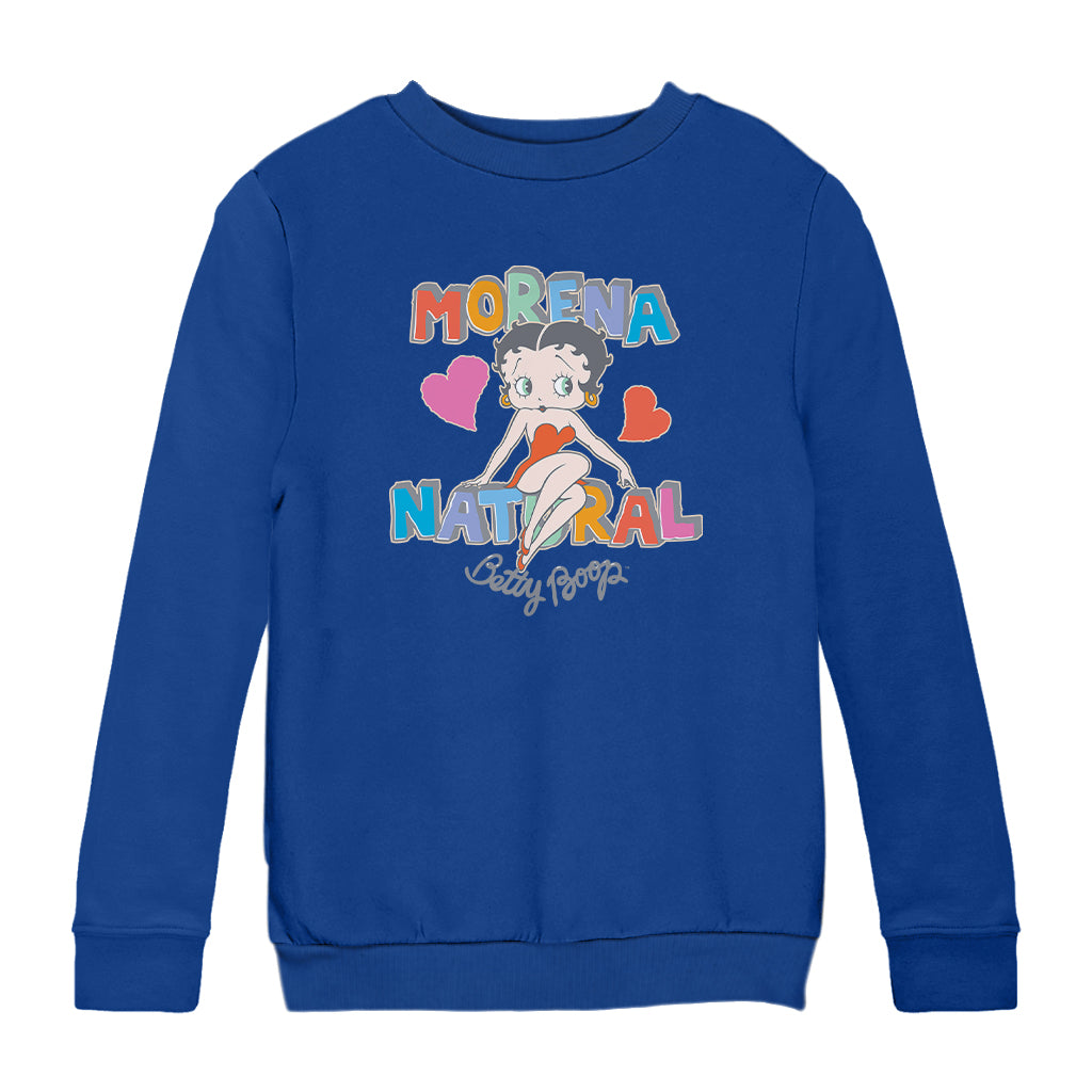 Betty Boop Morena Natural Kids Sweatshirt