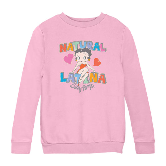 Betty Boop Natural Latina Kids Sweatshirt