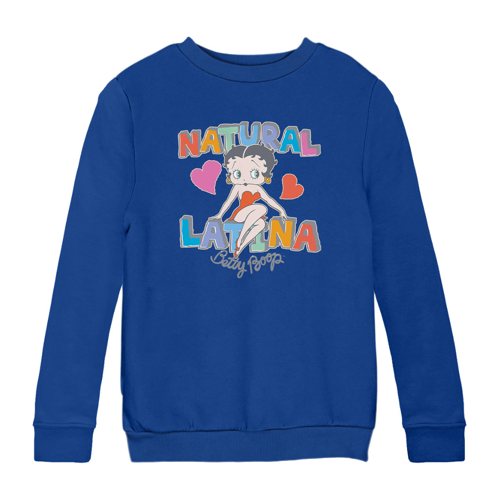 Betty Boop Natural Latina Kids Sweatshirt