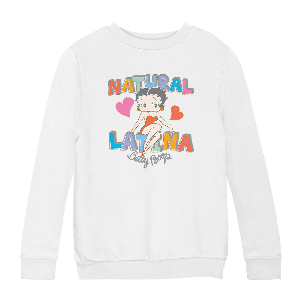 Betty Boop Natural Latina Kids Sweatshirt