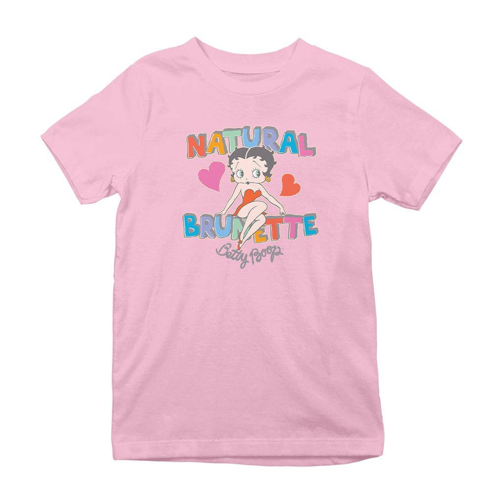Betty Boop Natural Brunette Kids T-Shirt