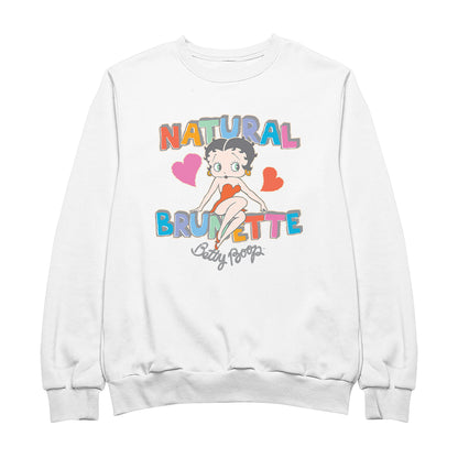 Betty Boop Natural Brunette Men's Sweatshirt