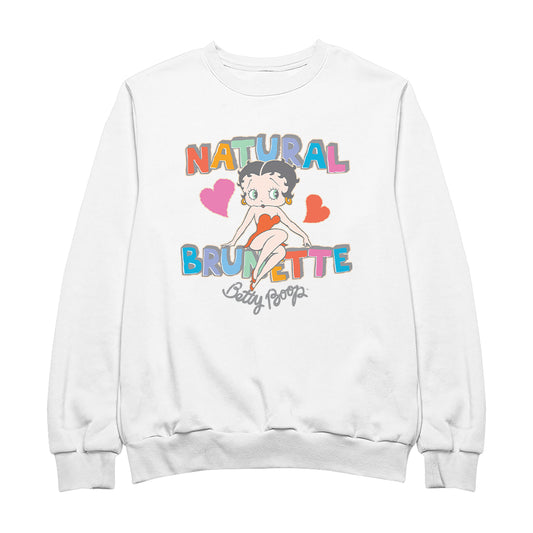 Betty Boop Natural Brunette Men's Sweatshirt