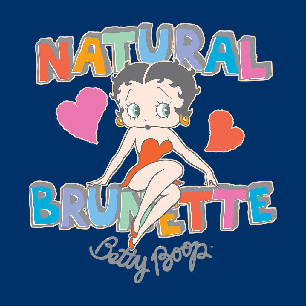 Betty Boop Natural Brunette Men's Hooded Sweatshirt