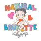 Betty Boop Natural Brunette Men's Hooded Sweatshirt