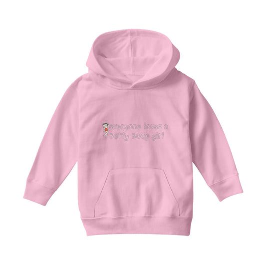 Betty Boop Everyone Loves A Betty Boop Girl Kids Hooded Sweatshirt