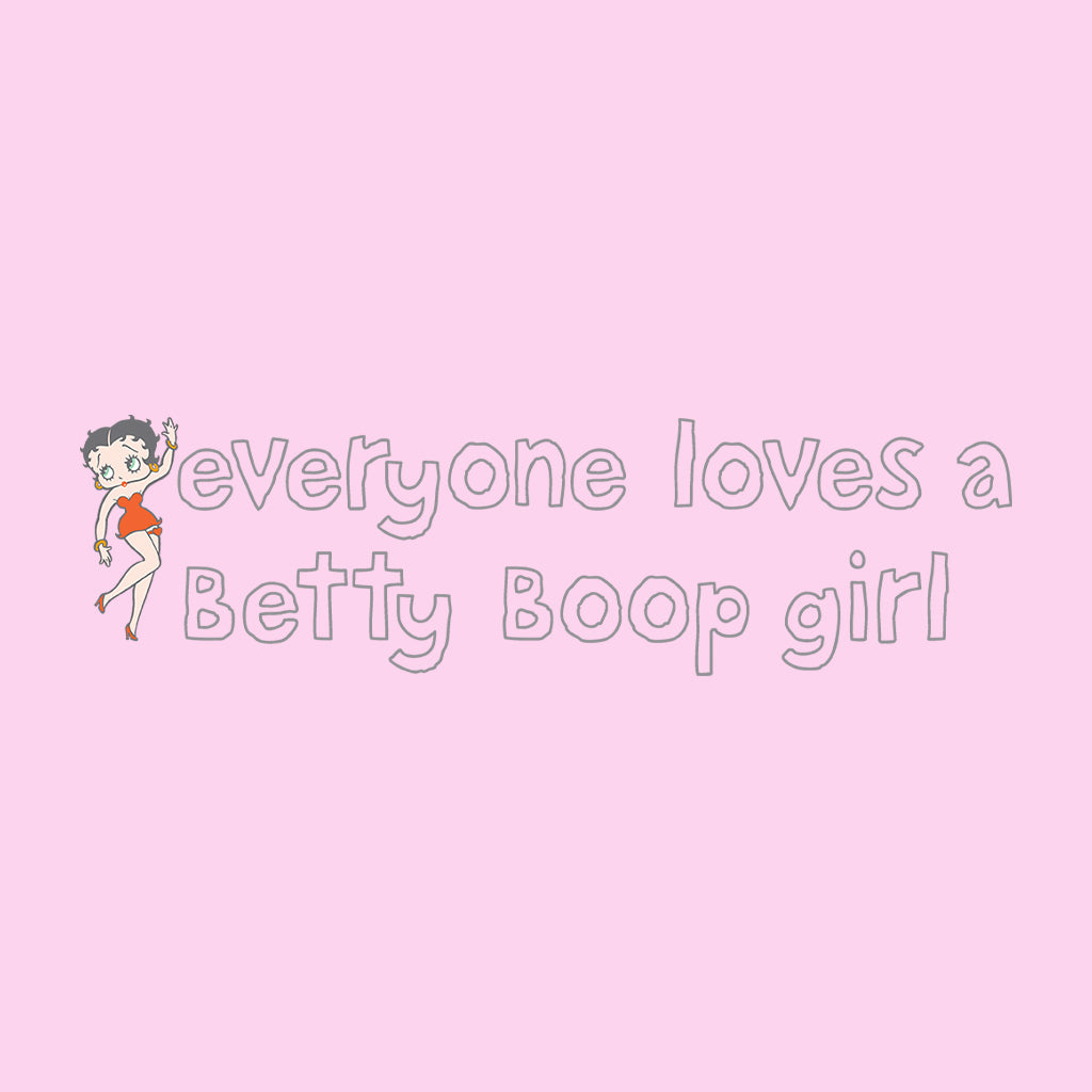 Betty Boop Everyone Loves A Betty Boop Girl Kids Hooded Sweatshirt