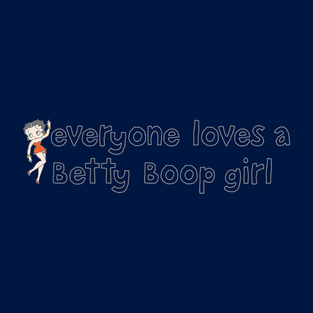 Betty Boop Everyone Loves A Betty Boop Girl Kids T-Shirt