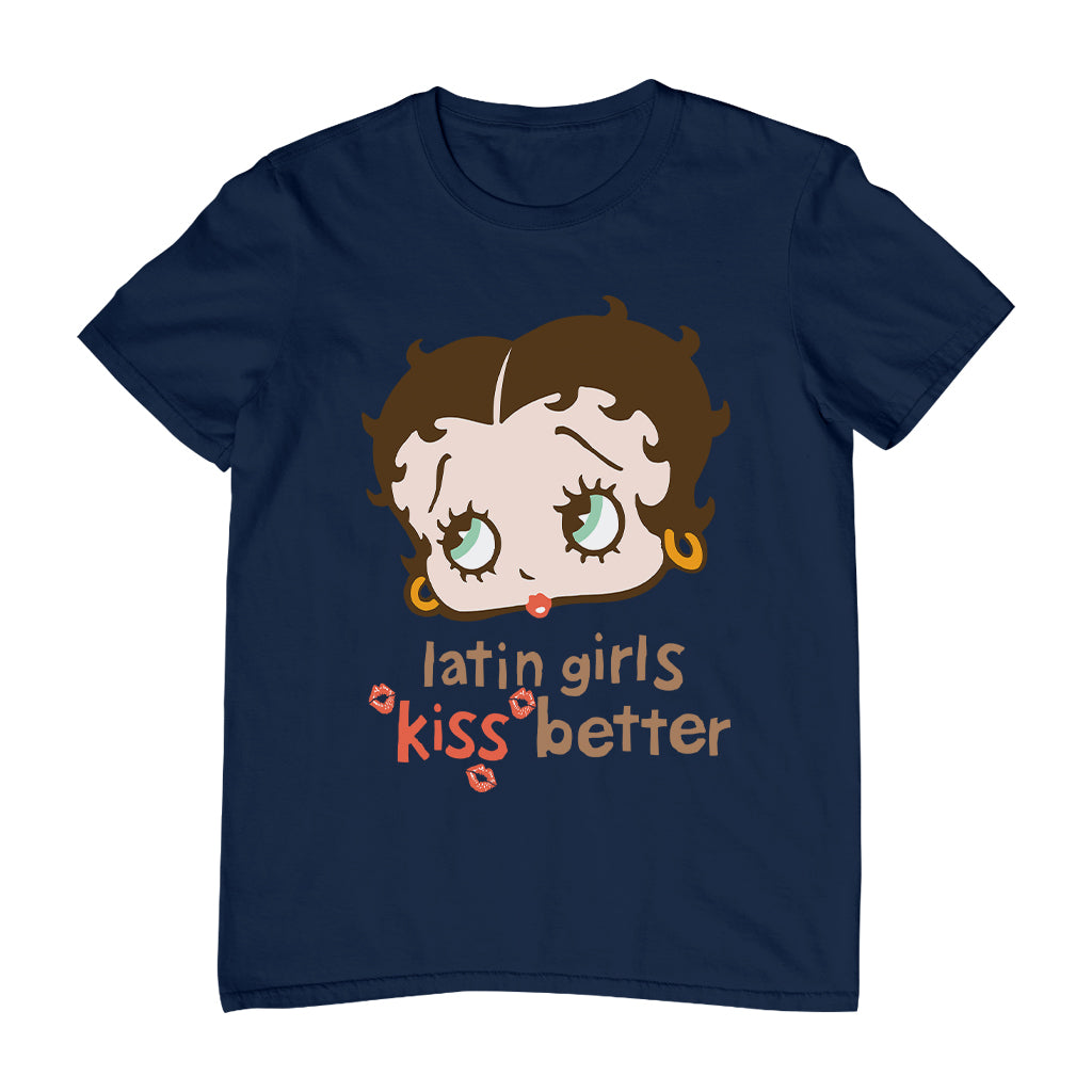 Betty Boop Latin Girls Kiss Better Men's T-Shirt