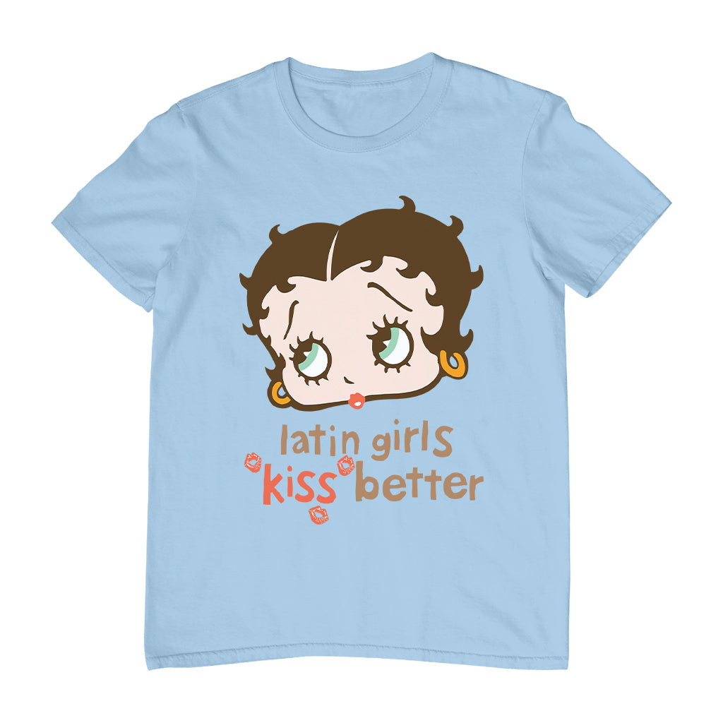 Betty Boop Latin Girls Kiss Better Men's T-Shirt