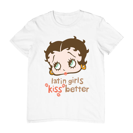 Betty Boop Latin Girls Kiss Better Men's T-Shirt