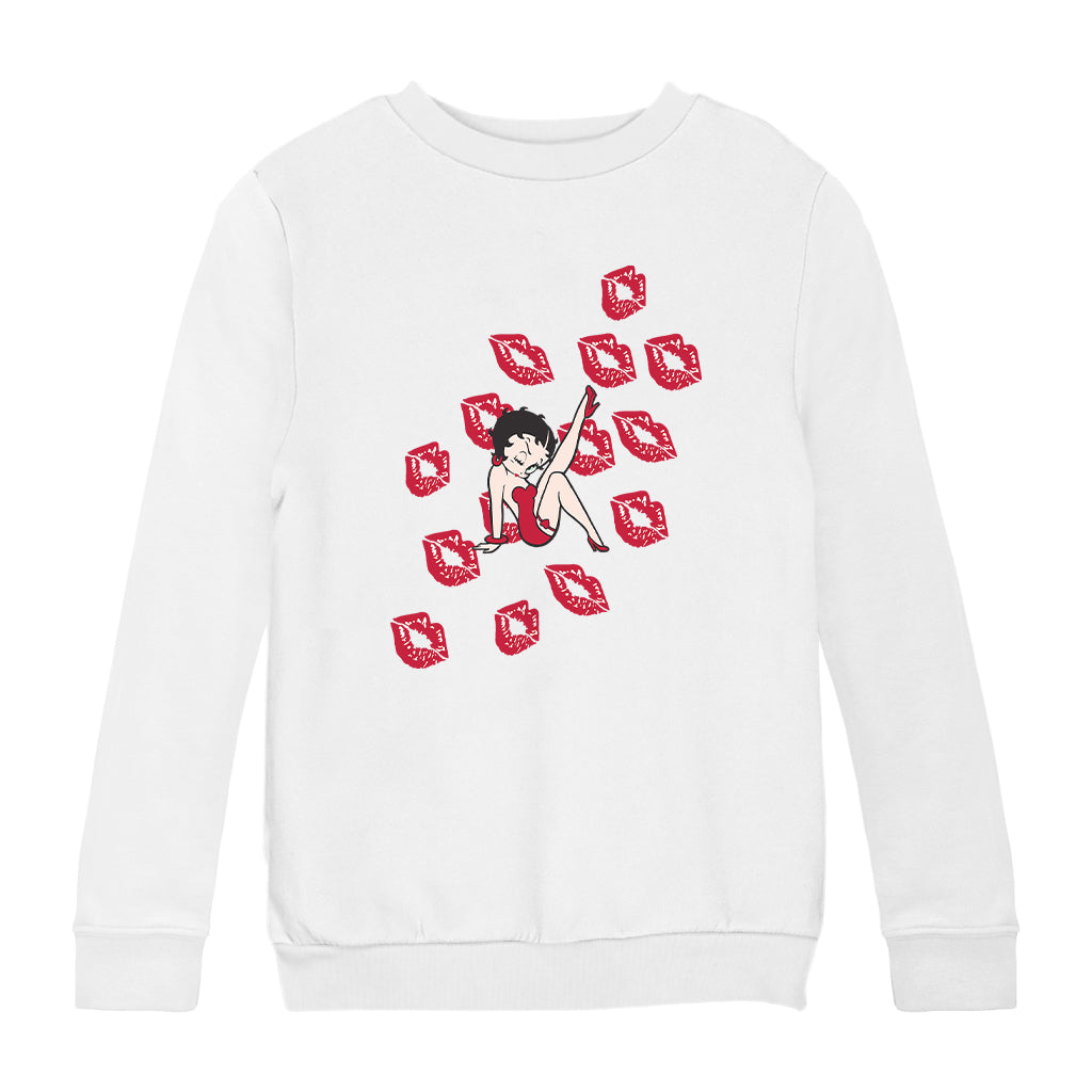 Betty Boop Kisses Kids Sweatshirt