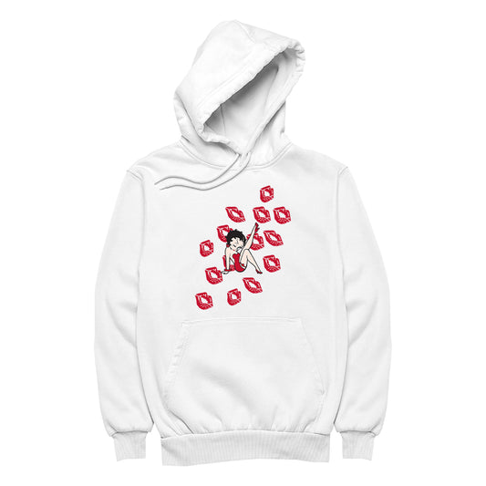 Betty Boop Kisses Men's Hooded Sweatshirt