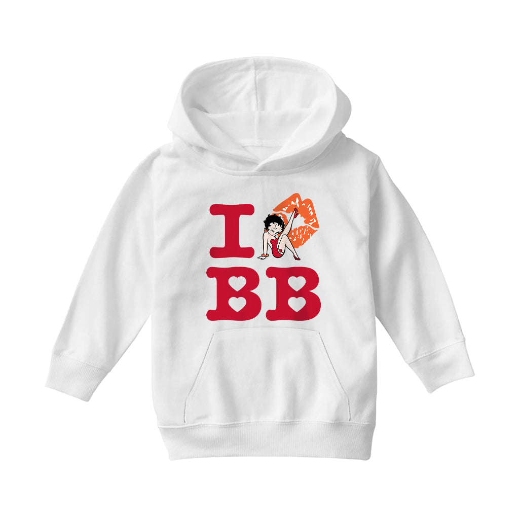 Betty Boop I BB Kiss Kids Hooded Sweatshirt
