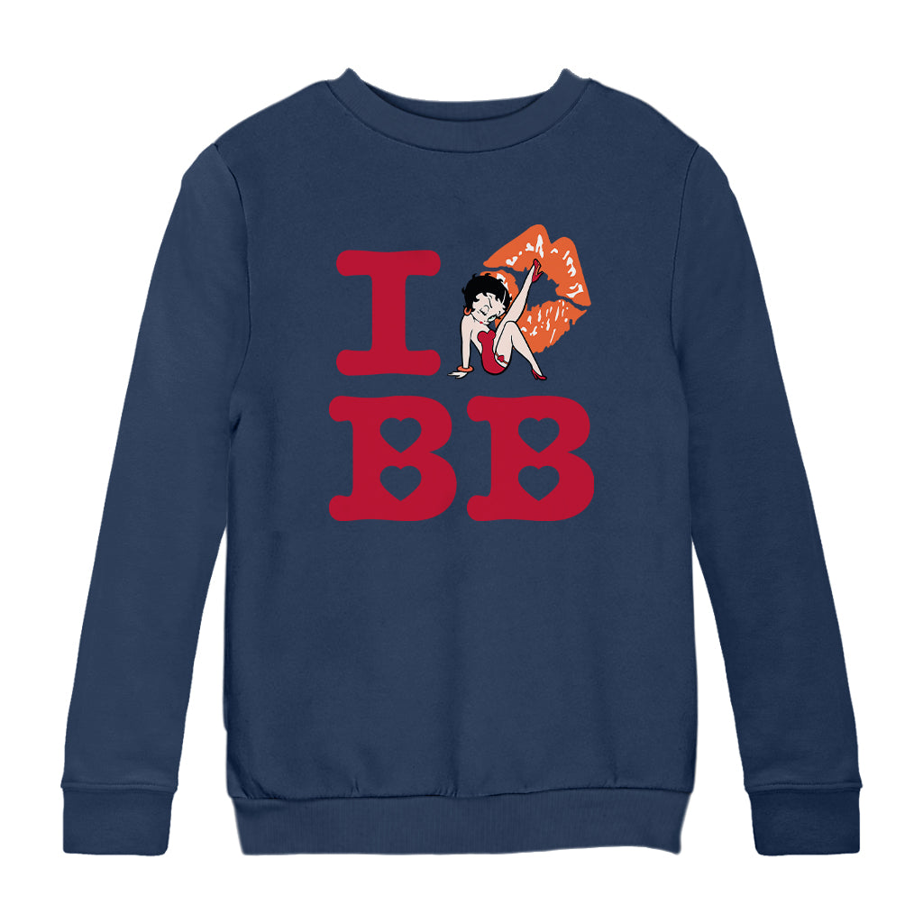 Betty Boop I BB Kiss Kids Sweatshirt