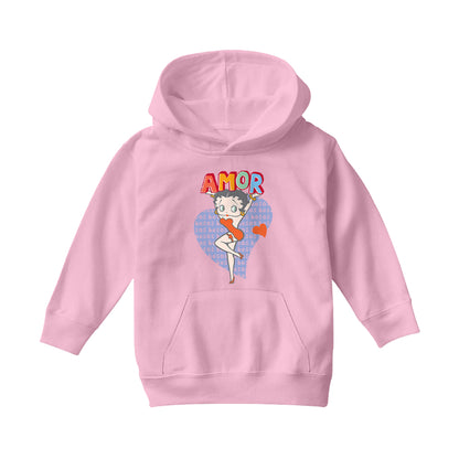 Betty Boop Amor Kids Hooded Sweatshirt