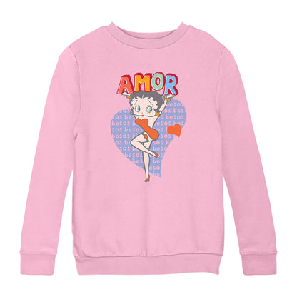 Betty Boop Amor Kids Sweatshirt