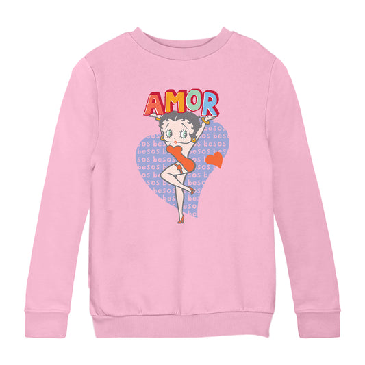 Betty Boop Amor Kids Sweatshirt
