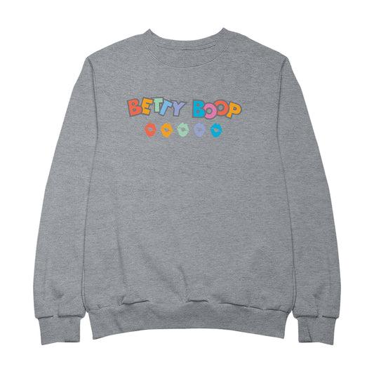 Betty Boop Rainbow Name and Lips Men's Sweatshirt